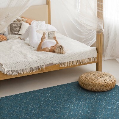 Tapis vinyle rectangulaire Ornement délicat à motif régulier