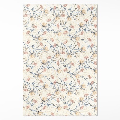 Tapis vinyle Motif bohème délicat de prairie fleurie