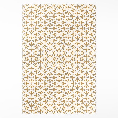 Tapis vinyle rectangulaire Feuilles décoratives, motif régulier
