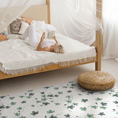 Tapis vinyle rectangulaire Petites feuilles, motifs végétaux