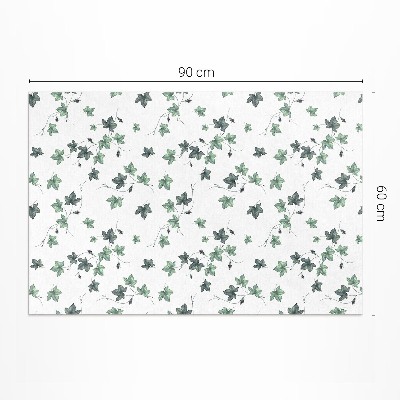 Tapis vinyle rectangulaire Petites feuilles, motifs végétaux