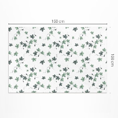Tapis vinyle rectangulaire Petites feuilles, motifs végétaux