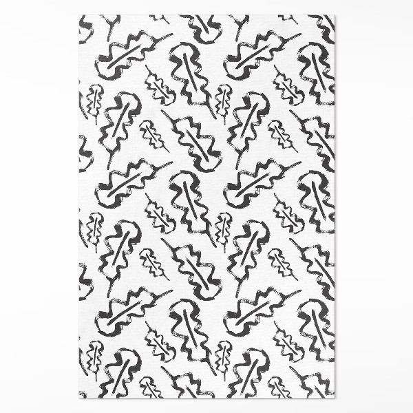 Tapis vinyle Feuilles peintes dans un style minimaliste