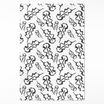Tapis vinyle Feuilles peintes dans un style minimaliste