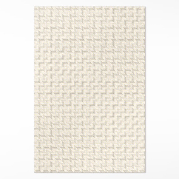 Tapis vinyle rectangulaire Parquet fin à chevrons minimaliste