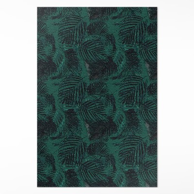 Tapis vinyle rectangulaire Feuilles de jungle tropicale