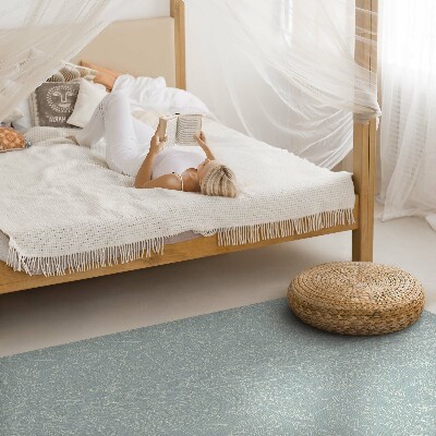 Tapis vinyle Feuilles de noyer subtiles de style bohème