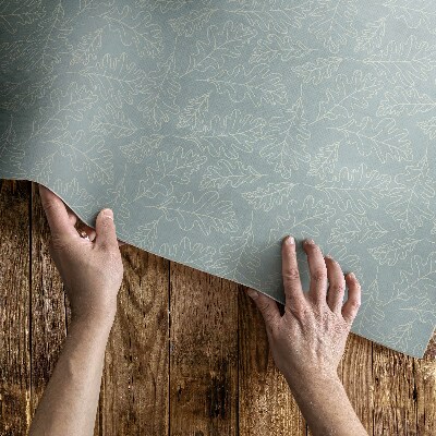 Tapis vinyle Feuilles de noyer subtiles de style bohème
