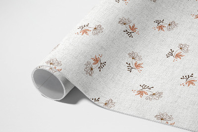 Tapis vinyle rectangulaire Petites fleurs sur tissu bohème
