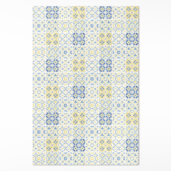 Tapis vinyle Carreaux à motifs de mosaïque espagnole