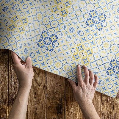 Tapis vinyle Carreaux à motifs de mosaïque espagnole