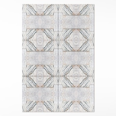 Tapis vinyle rectangulaire Carreaux de pierre décoratifs