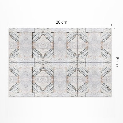 Tapis vinyle rectangulaire Carreaux de pierre décoratifs