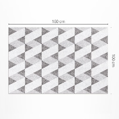 Tapis vinyle Carreaux de pierre géométriques