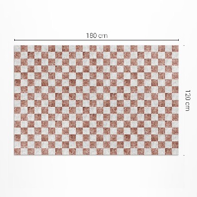 Tapis vinyle rectangulaire Mosaïque de pierre en damier de marbre