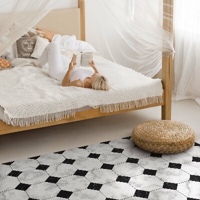 Tapis vinyle Modèles de carreaux de marbre à la mode