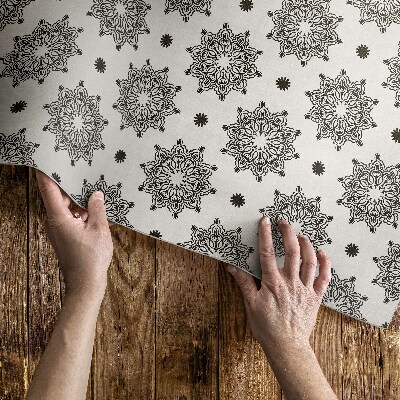 Tapis vinyle Petits mandalas motif bohème oriental