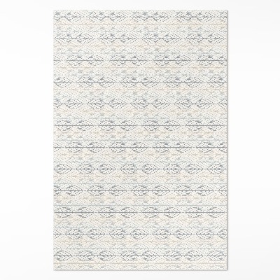 Tapis vinyle rectangulaire Motif bohème oriental à feuilles régulières