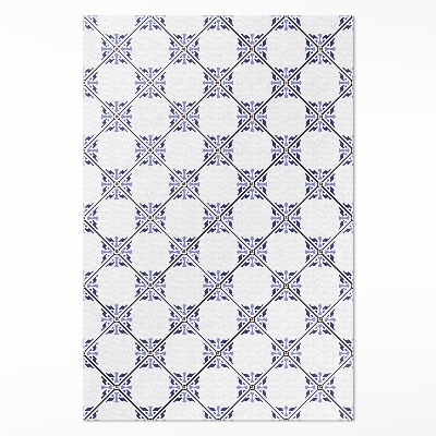 Tapis vinyle rectangulaire Carreaux décoratifs grecs