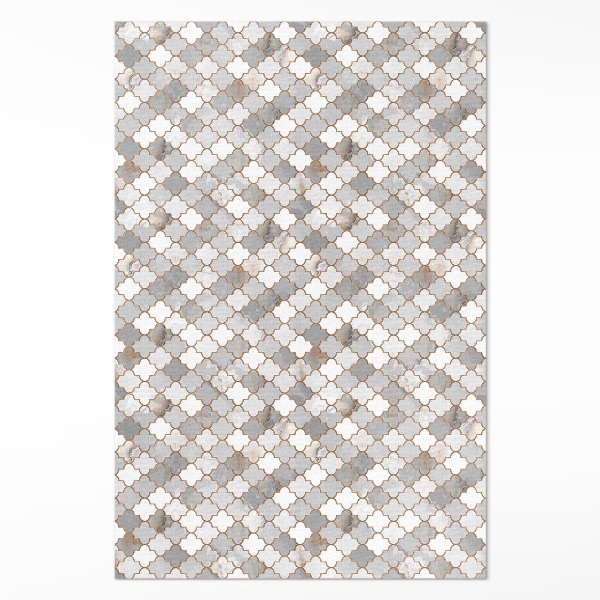 Tapis vinyle rectangulaire Carreaux de mosaïque en pierre à la mode et élégants