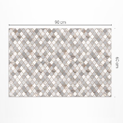 Tapis vinyle rectangulaire Carreaux de mosaïque en pierre à la mode et élégants