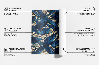 Tapis vinyle rectangulaire Un motif inspiré de la flore et de la faune marines
