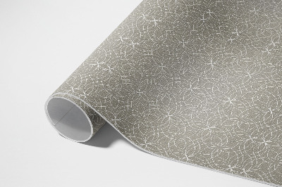 Tapis vinyle rectangulaire Motif à tissage circulaire fin