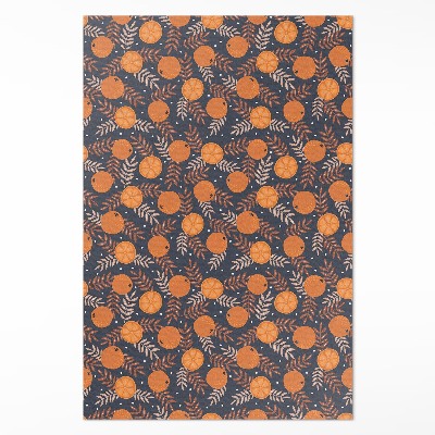 Tapis vinyle rectangulaire Illustration d'oranges et de feuilles