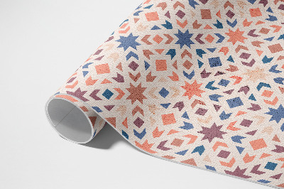 Tapis vinyle rectangulaire Motif vintage étoiles et flèches pastel