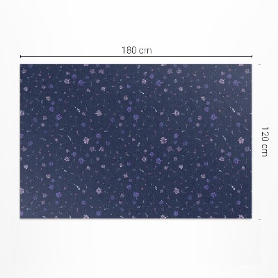 Tapis vinyle Petites fleurs sauvages bohèmes