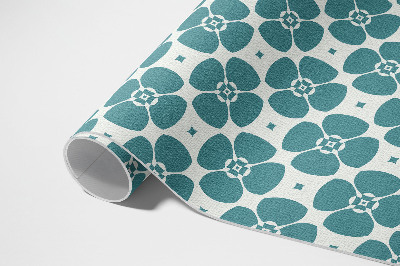 Tapis vinyle Motif de carreaux floraux