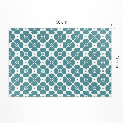 Tapis vinyle Motif de carreaux floraux