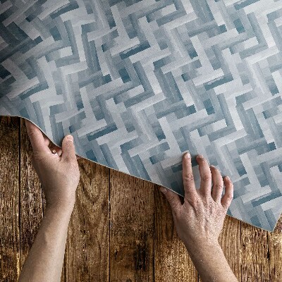 Tapis vinyle rectangulaire Parquet peint à motif à chevrons