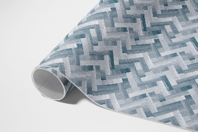 Tapis vinyle rectangulaire Parquet peint à motif à chevrons