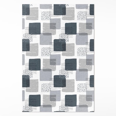 Tapis vinyle Carrés rétro peints