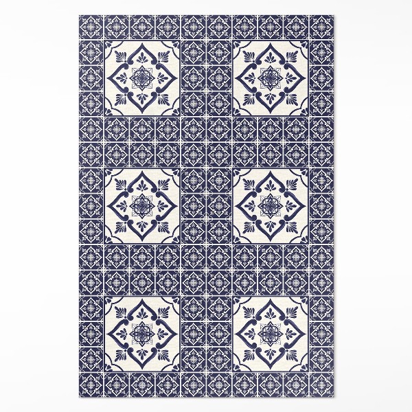 Tapis vinyle rectangulaire Carreaux décoratifs de style portugais