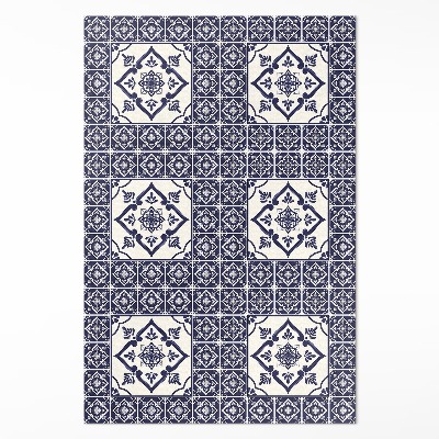 Tapis vinyle rectangulaire Carreaux décoratifs de style portugais