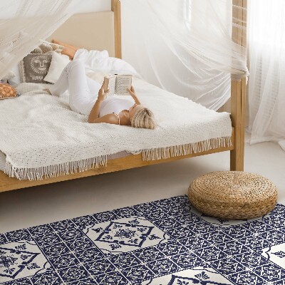 Tapis vinyle rectangulaire Carreaux décoratifs de style portugais