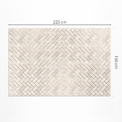 Tapis vinyle rectangulaire Pavés en pierre à chevrons