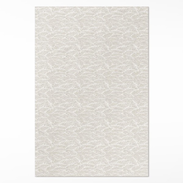 Tapis vinyle rectangulaire Petites feuilles, style bohème délicat