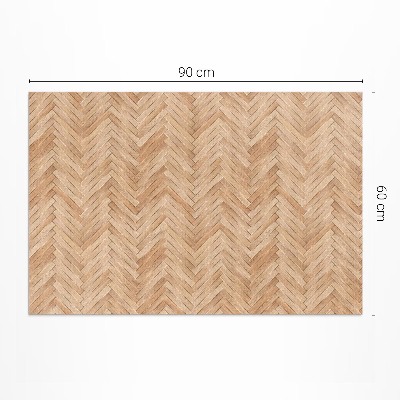 Tapis vinyle Magnifique parquet en bois à chevrons