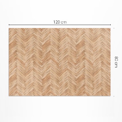 Tapis vinyle Magnifique parquet en bois à chevrons