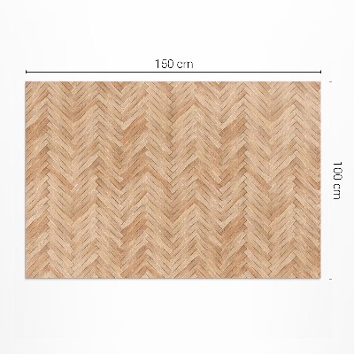 Tapis vinyle Magnifique parquet en bois à chevrons