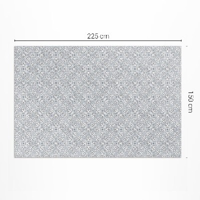 Tapis vinyle rectangulaire Détails décoratifs en mosaïque fine