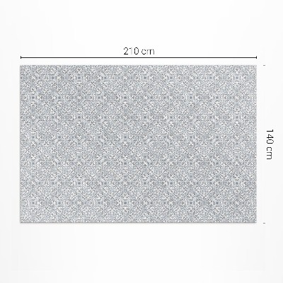 Tapis vinyle rectangulaire Détails décoratifs en mosaïque fine