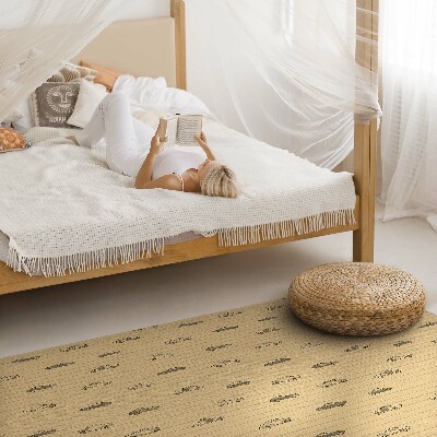 Tapis vinyle rectangulaire Vieilles voitures rétro vintage