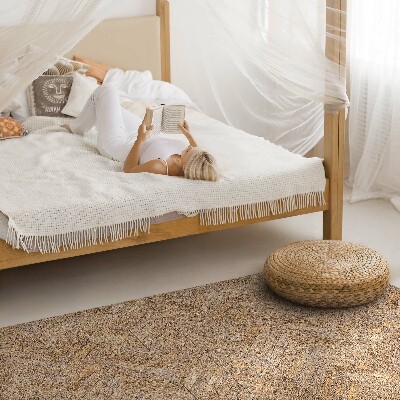 Tapis vinyle rectangulaire Parquet à chevrons en bois vintage