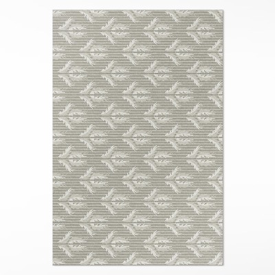 Tapis vinyle ornement végétal à motif régulier