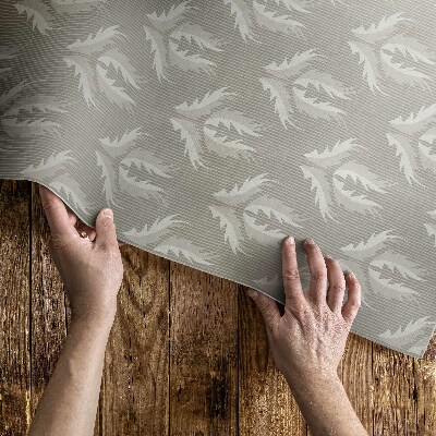 Tapis vinyle ornement végétal à motif régulier