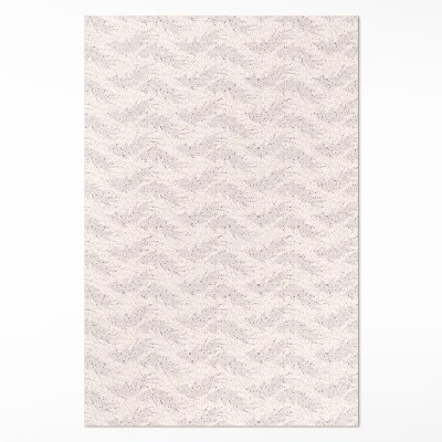 Tapis vinyle rectangulaire Feuilles délicates aux couleurs sobres